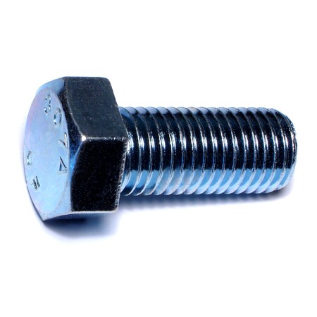 Midwest Fastener Grade 2, 7/8"-9 Hex Head Cap Screw, Zinc Plated Steel, 2 in L, 5 PK 53353
